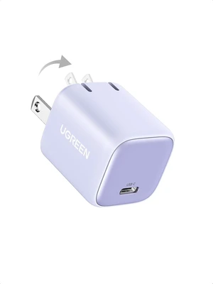 30W USB C Charger Nexode Foldable GaN PPS Compact Fast Wall Charger Block USB-C Power Adapter for iPhone 17/16/15/14 Galaxy S25/S24/S23 Pixel 9/8/7 MacBook Air iPad(Purple) 30W USB C Charger Nexode Foldable GaN PPS Compact Fast Wall Charger Block USB-C Power Adapter for iPhone 17/16/15/14 Galaxy S25/S24/S23 Pixel 9/8/7 MacBook Air iPad(Purple)