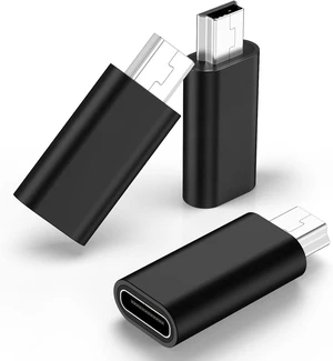 3 Pack USB C to Mini USB Adapter Type C Female to Mini USB 2.0 Male Convert Connector Support Charge & Data Sync Compatible GoPro Hero 3+ MP3 Players Dash Cam Digital Camera Receiver 3 Pack USB C to Mini USB Adapter Type C Female to Mini USB 2.0 Male Convert Connector Support Charge & Data Sync Compatible GoPro Hero 3+ MP3 Players Dash Cam Digital Camera Receiver
