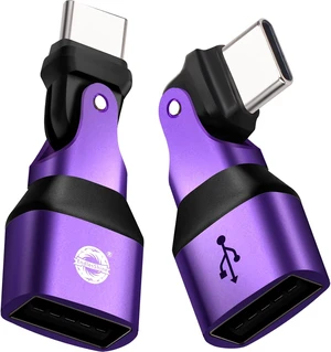 USB A to USB C Adapter 180° Rotation Swivel Right Angle USB A to USB C Adapter 180° Rotation Swivel Right Angle