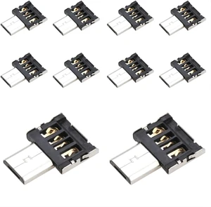 10 Pack Micro USB OTG Adapter Micro USB Male to USB 2.0 Female Ultra Mini Size Connector Adapter 10 Pack Micro USB OTG Adapter Micro USB Male to USB 2.0 Female Ultra Mini Size Connector Adapter