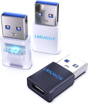 USB-A to USB-C Adapter with LED Light USB A to C Adapter Pack-3 USB-A to USB-C Adapter with LED Light USB A to C Adapter Pack-3