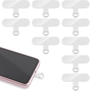 Phone Tether Tab 10 Pieces Universal Phone Lanyard Patch Without Adhesive Phone Lanyard Replacement Part for Cell Phone Strap(Transparent) Phone Tether Tab 10 Pieces Universal Phone Lanyard Patch Without Adhesive Phone Lanyard Replacement Part for Cell Phone Strap(Transparent)