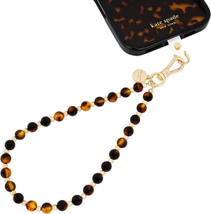 Phone Charm Wrist Strap w/Anchor Card - Tortoise Bead Phone Charm Wrist Strap w/Anchor Card - Tortoise Bead
