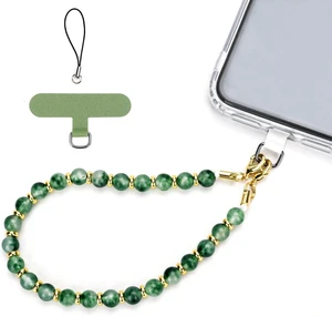 Marble Beaded Phone Wrist Strap Cellphone Lanyard with Tether Tab Hands-Free Wristlet Bracelet Marble Beaded Phone Wrist Strap Cellphone Lanyard with Tether Tab Hands-Free Wristlet Bracelet