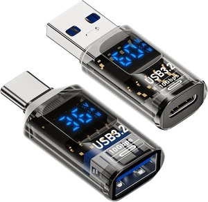 USB to Type C Adapter Type C Revolution USB 3.2 Female LED Display USB to Type C Adapter Type C Revolution USB 3.2 Female LED Display