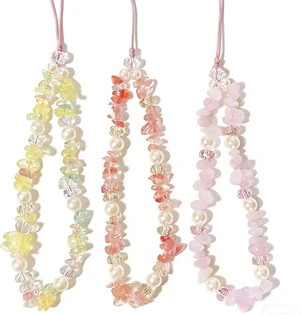 Phone Charm Beaded Camera Wrist Strap Cute Chain Lanyard Wristlet Phone Charm Beaded Camera Wrist Strap Cute Chain Lanyard Wristlet