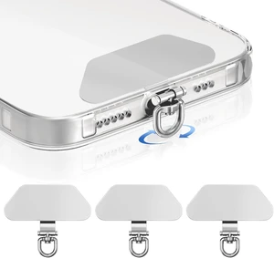 Metal Phone Tether Tab 360° Rotating Phone Lanyard Tab 3Pack Silver Metal Phone Tether Tab 360° Rotating Phone Lanyard Tab 3Pack Silver