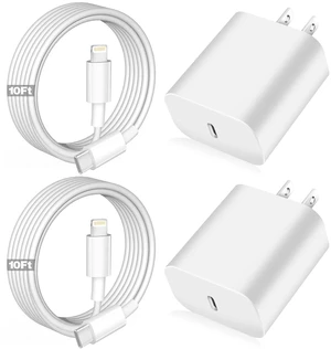 iPhone Fast Charger Charger Super Quick iPhone Charger Fast Charging 2Pack 10FT Long Type-C to Lightning Cable Cord USB C Wall Charger Block Adapter for iPhone 14 13 12 11/13Pro Max/12Mini/XS/XR iPhone Fast Charger Charger Super Quick iPhone Charger Fast Charging 2Pack 10FT Long Type-C to Lightning Cable Cord USB C Wall Charger Block Adapter for iPhone 14 13 12 11/13Pro Max/12Mini/XS/XR