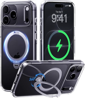 Clear 360 Spin Magnetic Stand for iPhone 18 Pro Max Case Clear 360 Spin Magnetic Stand for iPhone 18 Pro Max Case