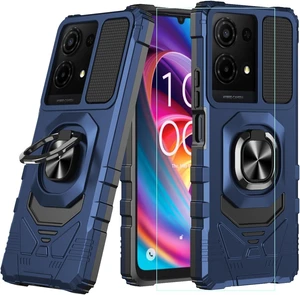 Phone Case for TCL K33/TCL K32 5G with Screen Protector Magnetic Ring Stand Phone Case for TCL K33/TCL K32 5G with Screen Protector Magnetic Ring Stand