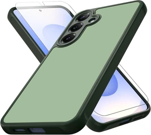for Galaxy S25 Plus Case Matte Dual-Tone Non-Slip Anti-Fingerprint Slim Design with Screen Protector Hybrid Soft TPU Bumper Hard PC Back Protective Phone case for Galaxy S24 Plus Green for Galaxy S25 Plus Case Matte Dual-Tone Non-Slip Anti-Fingerprint Slim Design with Screen Protector Hybrid Soft TPU Bumper Hard PC Back Protective Phone case for Galaxy S24 Plus Green