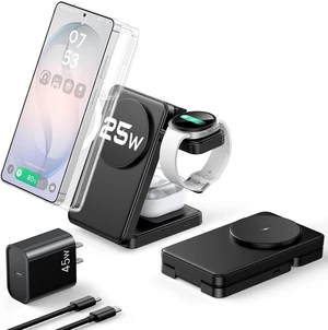 25W Fast 3 in 1 Magnetic Foldable Charging Station for 25W Fast 3 in 1 Magnetic Foldable Charging Station for