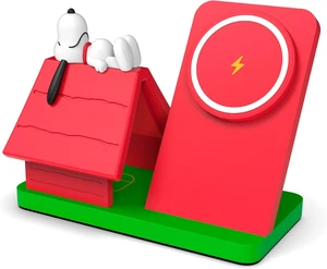 Peanuts Snoopy Wireless Charging Station- Red Dog House Peanuts Snoopy Wireless Charging Station- Red Dog House