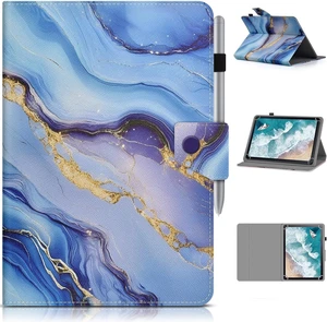 Universal 9 10.1 11 Inch Tablet Case PU Leather Blue Marble Universal 9 10.1 11 Inch Tablet Case PU Leather Blue Marble