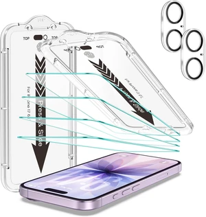 -4+2 Pack for iPhone 17 Screen Protector (6.3) HD Clear -4+2 Pack for iPhone 17 Screen Protector (6.3) HD Clear
