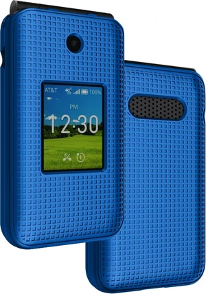 Grid Series for AT&T Cingular Flex 2 Flip Phone Case - Blue Grid Series for AT&T Cingular Flex 2 Flip Phone Case - Blue