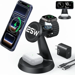 25W Fast 3 in 1 Charging Station for Multiple Devices 25W Fast 3 in 1 Charging Station for Multiple Devices