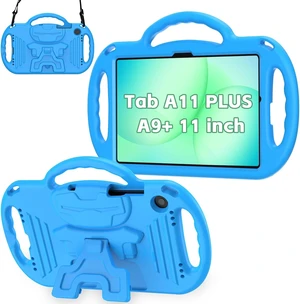 Kids Case for Galaxy Tab A11+ Plus/A9+ Plus 11 Inch Case with Strap Shockproof Lightweight Handle Stand 2025/2023 Model with Lanyard Blue Kids Case for Galaxy Tab A11+ Plus/A9+ Plus 11 Inch Case with Strap Shockproof Lightweight Handle Stand 2025/2023 Model with Lanyard Blue