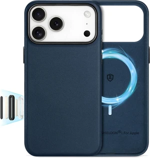 Genuine Leather Case for iPhone 18 Pro Max/17 Pro Max Navy Blue Genuine Leather Case for iPhone 18 Pro Max/17 Pro Max Navy Blue