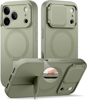 for iPhone 17 Pro Max Case with Camera Control Cover Camera Cover and Adjustable Kickstand Compatible with MagSafe Shockproof Bumper Protective Cases 6.9 Inch Green for iPhone 17 Pro Max Case with Camera Control Cover Camera Cover and Adjustable Kickstand Compatible with MagSafe Shockproof Bumper Protective Cases 6.9 Inch Green