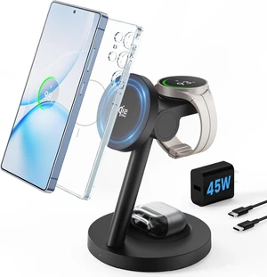 Qi2.2 25W Wireless Charger for - Joygeek Fast Magnetic Charging Station for Galaxy S26/S25 Ultra/Z Fold8 Ultra/Z Fold Flip8/7 Watch 8 Ultra/7/6/5 & Buds 4/3 ProNot for Watch9 / Ultra2 Qi2.2 25W Wireless Charger for - Joygeek Fast Magnetic Charging Station for Galaxy S26/S25 Ultra/Z Fold8 Ultra/Z Fold Flip8/7 Watch 8 Ultra/7/6/5 & Buds 4/3 ProNot for Watch9 / Ultra2