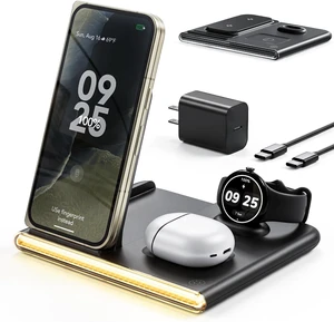 3 in 1 Wireless Foldable Charging Station for Google Pixel Watch 5 4 3 in 1 Wireless Foldable Charging Station for Google Pixel Watch 5 4