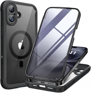 for iPhone 16 Case 6.1 Full-Body Bumper Phone case with Built-in Full Glass Screen &Camera Control No Gap Compatible with MagSafe Drop Proof 16 Cover Black for iPhone 16 Case 6.1 Full-Body Bumper Phone case with Built-in Full Glass Screen &Camera Control No Gap Compatible with MagSafe Drop Proof 16 Cover Black