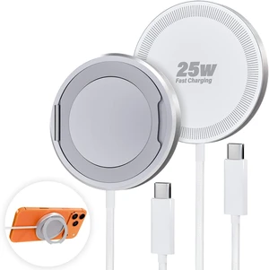 2Pack Magnetic Wireless iPhone Charger Fast Phone Charger with Kickstand 6FT 25W Fast Phone Charging Pad Wireless Magnetic Charge for iPhone 17/17Air/16 Pro Max/16 Plus/15 Pro Max White 2Pack Magnetic Wireless iPhone Charger Fast Phone Charger with Kickstand 6FT 25W Fast Phone Charging Pad Wireless Magnetic Charge for iPhone 17/17Air/16 Pro Max/16 Plus/15 Pro Max White