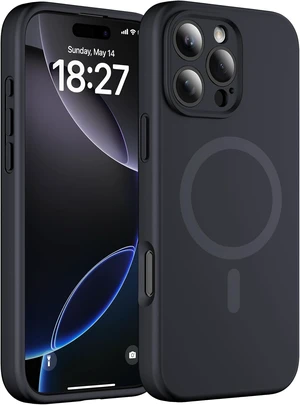 Magnetic for iPhone 16 Pro Max Case Thicken Silicone Black Magnetic for iPhone 16 Pro Max Case Thicken Silicone Black
