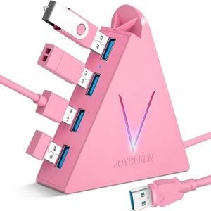 4-Port USB 3.0 Hub FlyingVHUB Vertical Data USB Hub with 2 ft Extended Cable for Mac PC One iMac Surface Pro XPS Laptop Desktop Flash Drive Mobile HDD(Pink) 4-Port USB 3.0 Hub FlyingVHUB Vertical Data USB Hub with 2 ft Extended Cable for Mac PC One iMac Surface Pro XPS Laptop Desktop Flash Drive Mobile HDD(Pink)