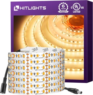 LED Strip Lights Warm White 3000K 12V 16.4ft UL Listed LED Strip Lights Warm White 3000K 12V 16.4ft UL Listed