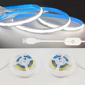 A 5V USB LED Light Strip COB LED Strip Lights White 5V LED Lights Small LED Strip Light TV Lights for TV Under Cabinet Kitchen Living Room Shelving or Displays (White 3.28FT x2) A 5V USB LED Light Strip COB LED Strip Lights White 5V LED Lights Small LED Strip Light TV Lights for TV Under Cabinet Kitchen Living Room Shelving or Displays (White 3.28FT x2)