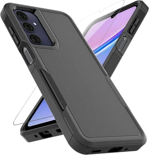 for Galaxy A16 5G Case: Dual Layer Protective Heavy Duty Cell Phone Cover Shockproof Rugged with Screen Protector - Military Protection Bumper Tough - Galaxy A16 5G 2025 Black for Galaxy A16 5G Case: Dual Layer Protective Heavy Duty Cell Phone Cover Shockproof Rugged with Screen Protector - Military Protection Bumper Tough - Galaxy A16 5G 2025 Black