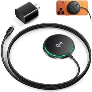 Magnetic Wireless Charger Qi2 15W Fast Charging Pad Travel Charger Magnetic Wireless Charger Qi2 15W Fast Charging Pad Travel Charger