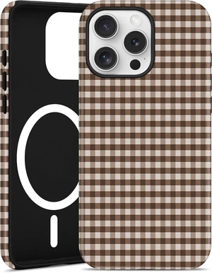 Magnetic Plaid Phone Case for iPhone 17 Brown Magnetic Plaid Phone Case for iPhone 17 Brown