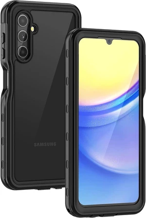 for Galaxy A15 5G Phone Case IP68 Waterproof Dustproof Cover with Screen Protector Heavy Duty Full Body Protective Case for Galaxy A15 5G Black/Clear for Galaxy A15 5G Phone Case IP68 Waterproof Dustproof Cover with Screen Protector Heavy Duty Full Body Protective Case for Galaxy A15 5G Black/Clear