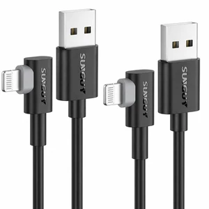 USB A to Lightning Cable Right Angle 2-Pack 1.5FT 90 Degree iPhone Charger Cord for CarPlay Gaming Bedside & Daily Charging for iPhone 14/13/12/11 Pro Max/XS Max/XR/XS iPad iPod USB A to Lightning Cable Right Angle 2-Pack 1.5FT 90 Degree iPhone Charger Cord for CarPlay Gaming Bedside & Daily Charging for iPhone 14/13/12/11 Pro Max/XS Max/XR/XS iPad iPod