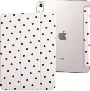 case for ipad 11th Generation11 Inch 2025 (A16 Chip) & 10th Gen 10.9 Inch 2022 - Slim Scratch-Resistant Hard PC Translucent Back Shell Smart Cover Wake/Sleep Function White Black Polka dot case for ipad 11th Generation11 Inch 2025 (A16 Chip) & 10th Gen 10.9 Inch 2022 - Slim Scratch-Resistant Hard PC Translucent Back Shell Smart Cover Wake/Sleep Function White Black Polka dot