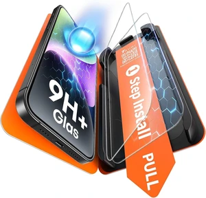2 Pack for iPhone 14 Screen Protector 1-Step Install Clear 2 Pack for iPhone 14 Screen Protector 1-Step Install Clear