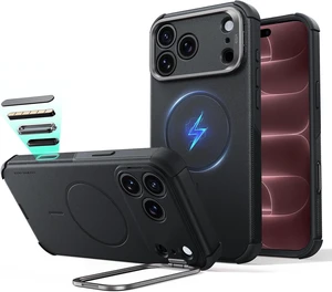 Cyber Tough for iPhone 18 Pro/17 Pro Case with Flex Stand Black Cyber Tough for iPhone 18 Pro/17 Pro Case with Flex Stand Black