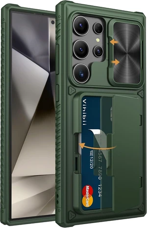 for Galaxy S24 Ultra Case Wallet with Card Holder Green for Galaxy S24 Ultra Case Wallet with Card Holder Green
