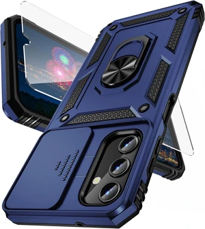 for Galaxy A35 5G Case with Camera Lens Cover HD Screen Protector 10 FT Military Grade Drop Protection Magnetic Ring Holder Kickstand Protective Phone Case Navy Blue for Galaxy A35 5G Case with Camera Lens Cover HD Screen Protector 10 FT Military Grade Drop Protection Magnetic Ring Holder Kickstand Protective Phone Case Navy Blue