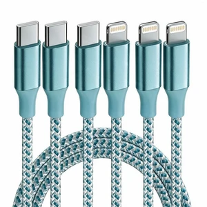 USB C to Lightning Cable 3 Pack 6FT MFi Certified iPhone Fast Charger Fast Charging Type c to Lightning Cable for iPhone 14 13 12 11 Pro Max Xr Xs 8 and More USB C to Lightning Cable 3 Pack 6FT MFi Certified iPhone Fast Charger Fast Charging Type c to Lightning Cable for iPhone 14 13 12 11 Pro Max Xr Xs 8 and More
