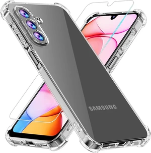 Phone Case for Galaxy A17 5G Case A17 5G Case with Tempered Glass Screen Protector Soft Flexible TPU Slim Fit Shockproof Phone Cover for Women Men Girls Boys (Clear) Phone Case for Galaxy A17 5G Case A17 5G Case with Tempered Glass Screen Protector Soft Flexible TPU Slim Fit Shockproof Phone Cover for Women Men Girls Boys (Clear)