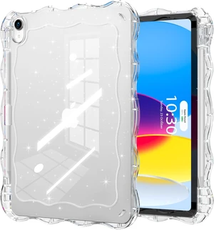 for iPad (A16) 11th 10th Gen Case Wave Edge Clear Bling for iPad (A16) 11th 10th Gen Case Wave Edge Clear Bling