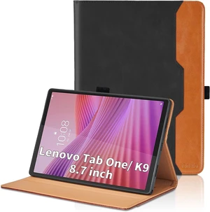 Case for Tab One/ K9 8.7 Inch 2025(TB305FU/TB305XU) - PU Leather Business Folio Case with Hand Strap and Pocket Black Case for Tab One/ K9 8.7 Inch 2025(TB305FU/TB305XU) - PU Leather Business Folio Case with Hand Strap and Pocket Black
