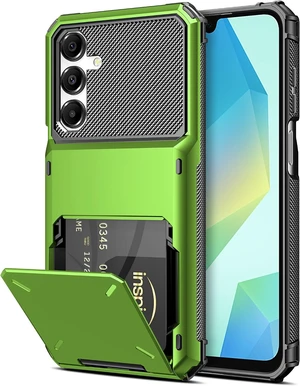 for Galaxy A16 Case Wallet 5 Credit Card Holder Green for Galaxy A16 Case Wallet 5 Credit Card Holder Green