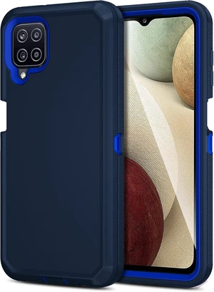 for Galaxy A12 Case Rugged Dual Layer Shockproof Blue for Galaxy A12 Case Rugged Dual Layer Shockproof Blue
