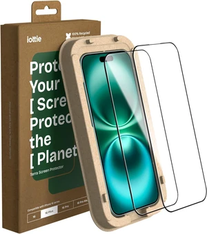 Terra iPhone 16 Plus Tempered Glass Screen Protector Military Grade 9H Hardness Shatterproof Scratch Resistant Edge to Edge Protection Easy Bubble Free Install 2 Pack Terra iPhone 16 Plus Tempered Glass Screen Protector Military Grade 9H Hardness Shatterproof Scratch Resistant Edge to Edge Protection Easy Bubble Free Install 2 Pack