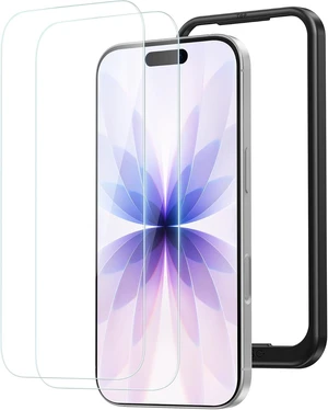 for iPhone 17/16 Pro Screen Protector 6.3-Inch 2 Pack 9H Hardness HD Clear Tempered Glass Military Grade Shatterproof Anti-Scratch with Easy Installation Tool for iPhone 17/16 Pro Screen Protector 6.3-Inch 2 Pack 9H Hardness HD Clear Tempered Glass Military Grade Shatterproof Anti-Scratch with Easy Installation Tool